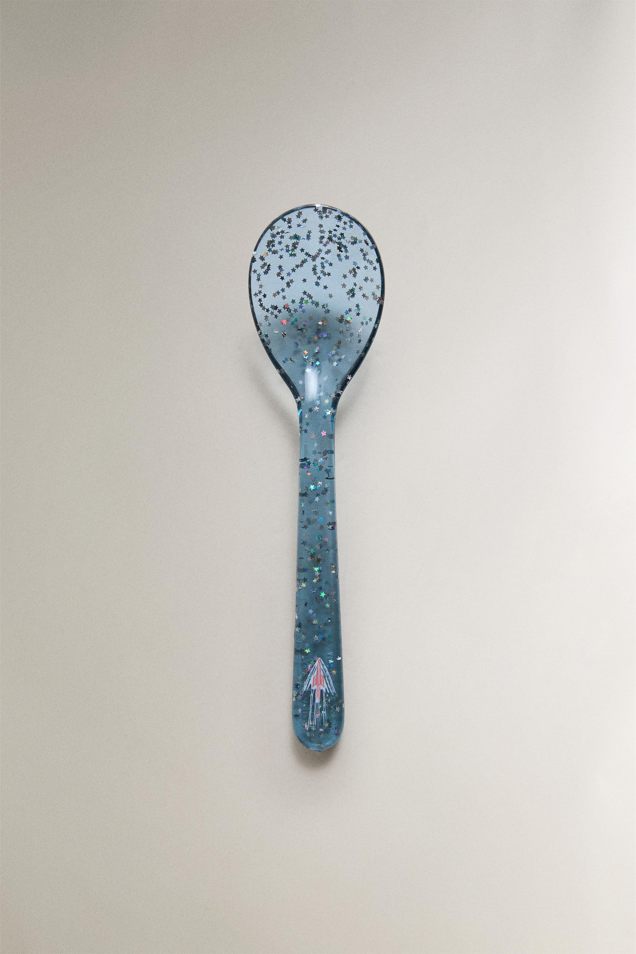 CUILLÈRE ENFANT PAILLETTES ÉTOILES TRITAN™